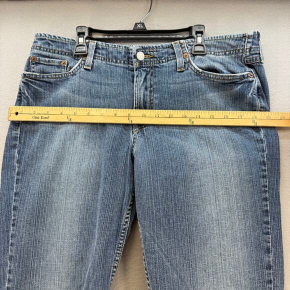 Lucky Brand Jeans Women's 14/32 Blue Y2K by Gene Montesano Straight Leg VTG - Picture 15 of 16